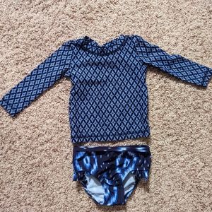 Carter's 2 piece 9mo bathing suit